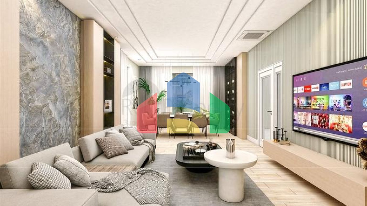 Вилла планировки 5+1 в микрорайоне Эрменек - Анталия