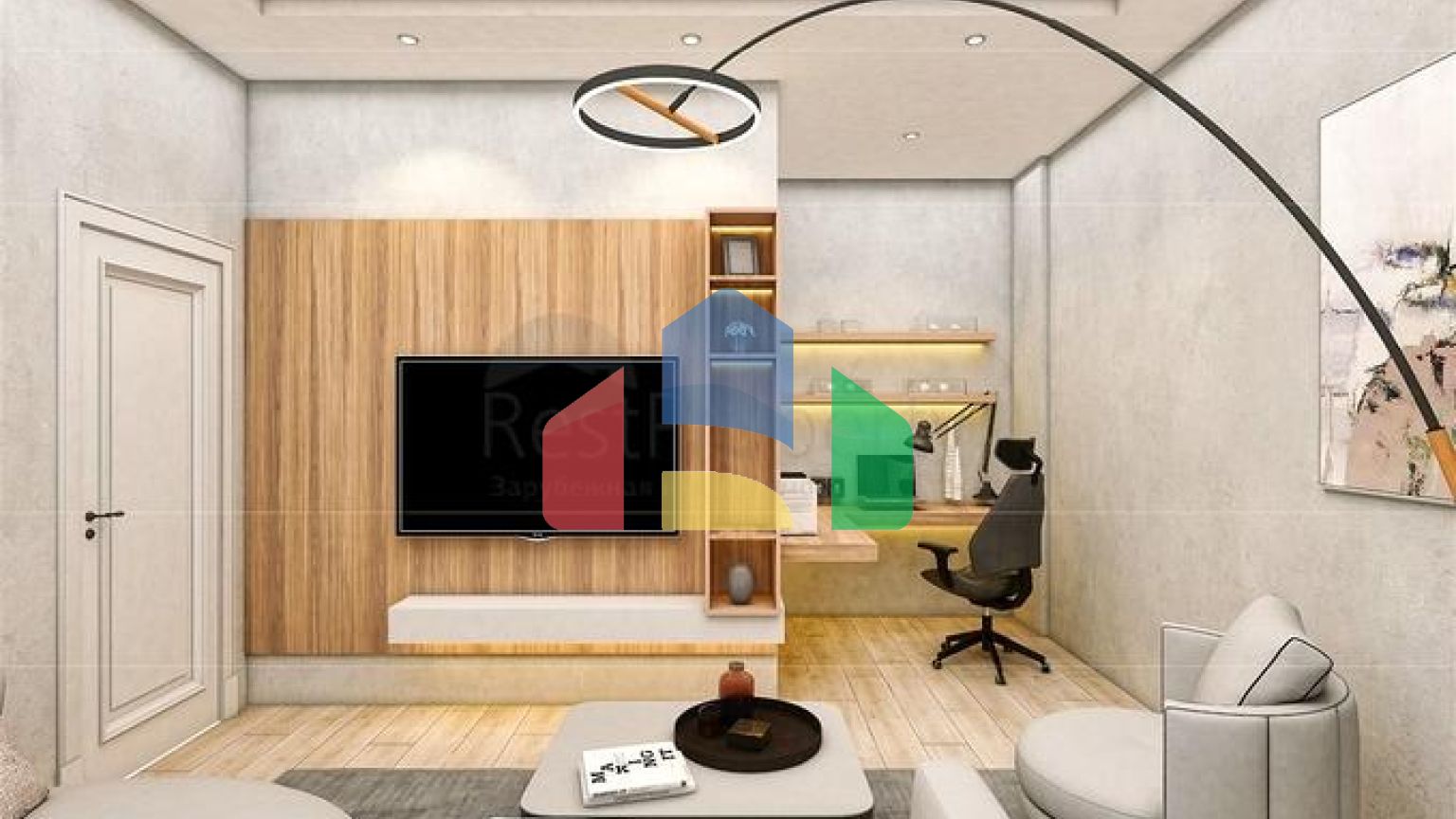 Вилла планировки 5+1 в микрорайоне Эрменек - Анталия