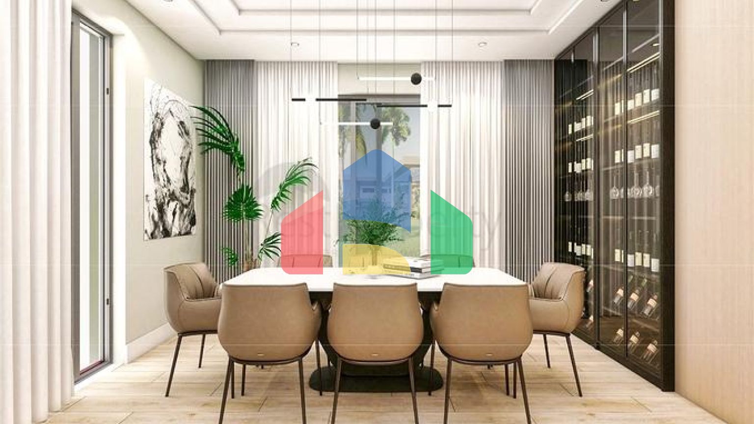 Вилла планировки 5+1 в микрорайоне Эрменек - Анталия