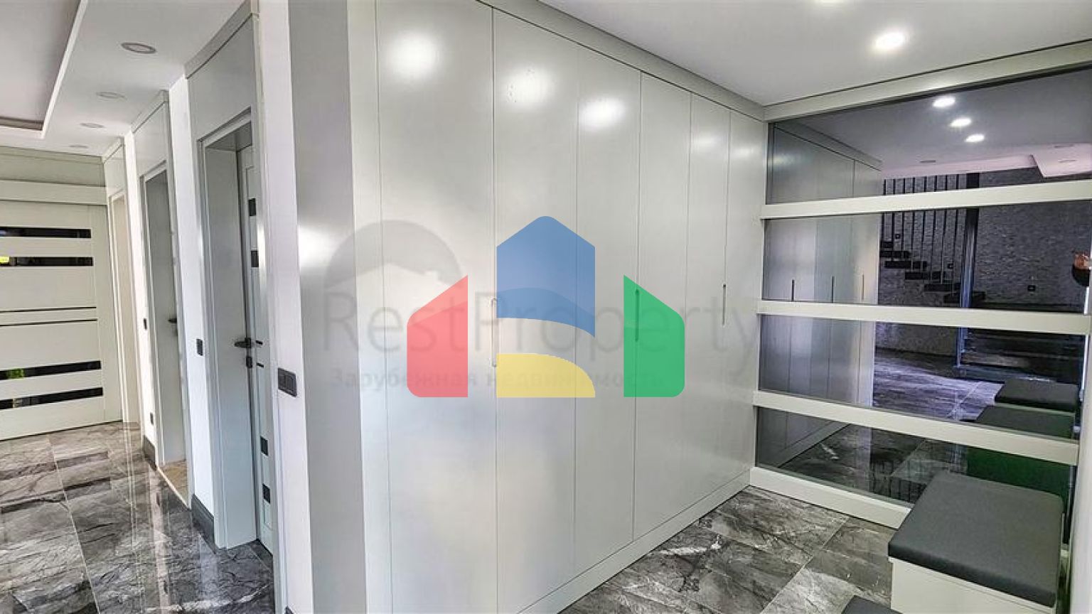 Вилла планировки 5+1 в микрорайоне Гюзельоба - Анталия