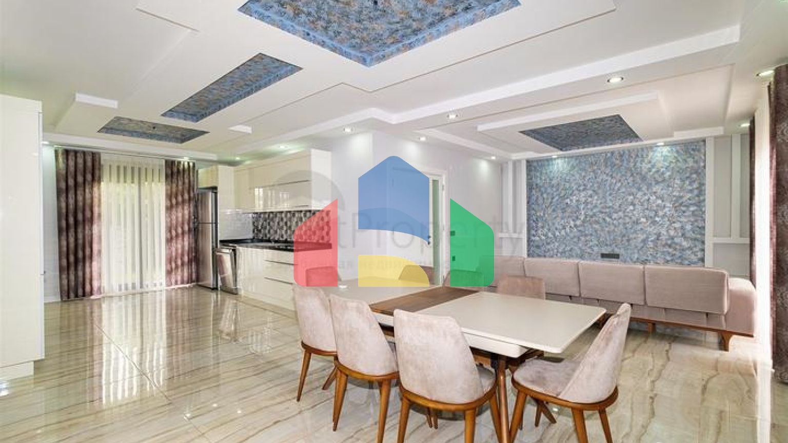 Вілла планування 5 + 1 в мікрорайоні Гюзельоба - Анталія