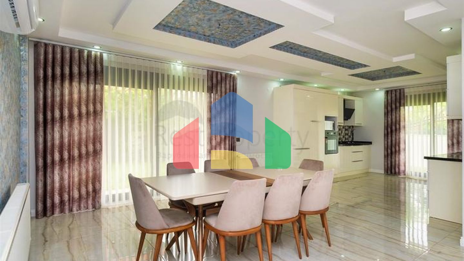 Вілла планування 5 + 1 в мікрорайоні Гюзельоба - Анталія