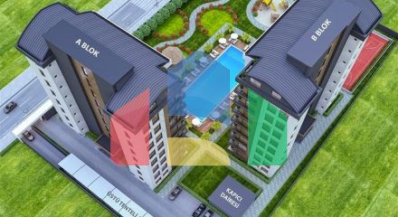Квартири планування 1 + 1, 2+1 і 3+1 в мікрорайоні Ерменек - Анталія