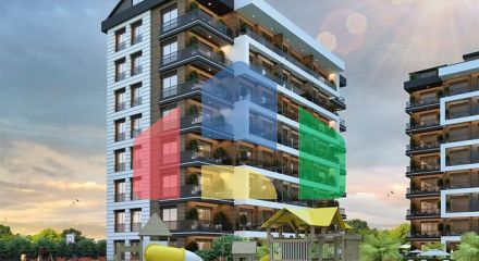 Квартири планування 1 + 1, 2+1 і 3+1 в мікрорайоні Ерменек - Анталія