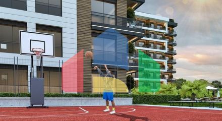Квартири планування 1 + 1, 2+1 і 3+1 в мікрорайоні Ерменек - Анталія