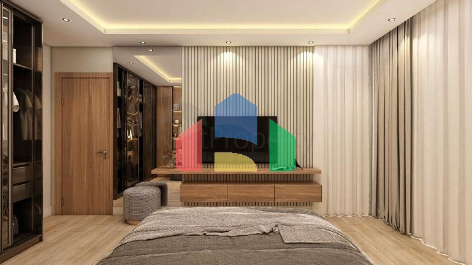 Вилла планировки 4+1 в микрорайоне Эрменек - Анталия