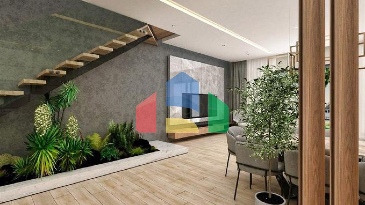 Вилла планировки 4+1 в микрорайоне Эрменек - Анталия