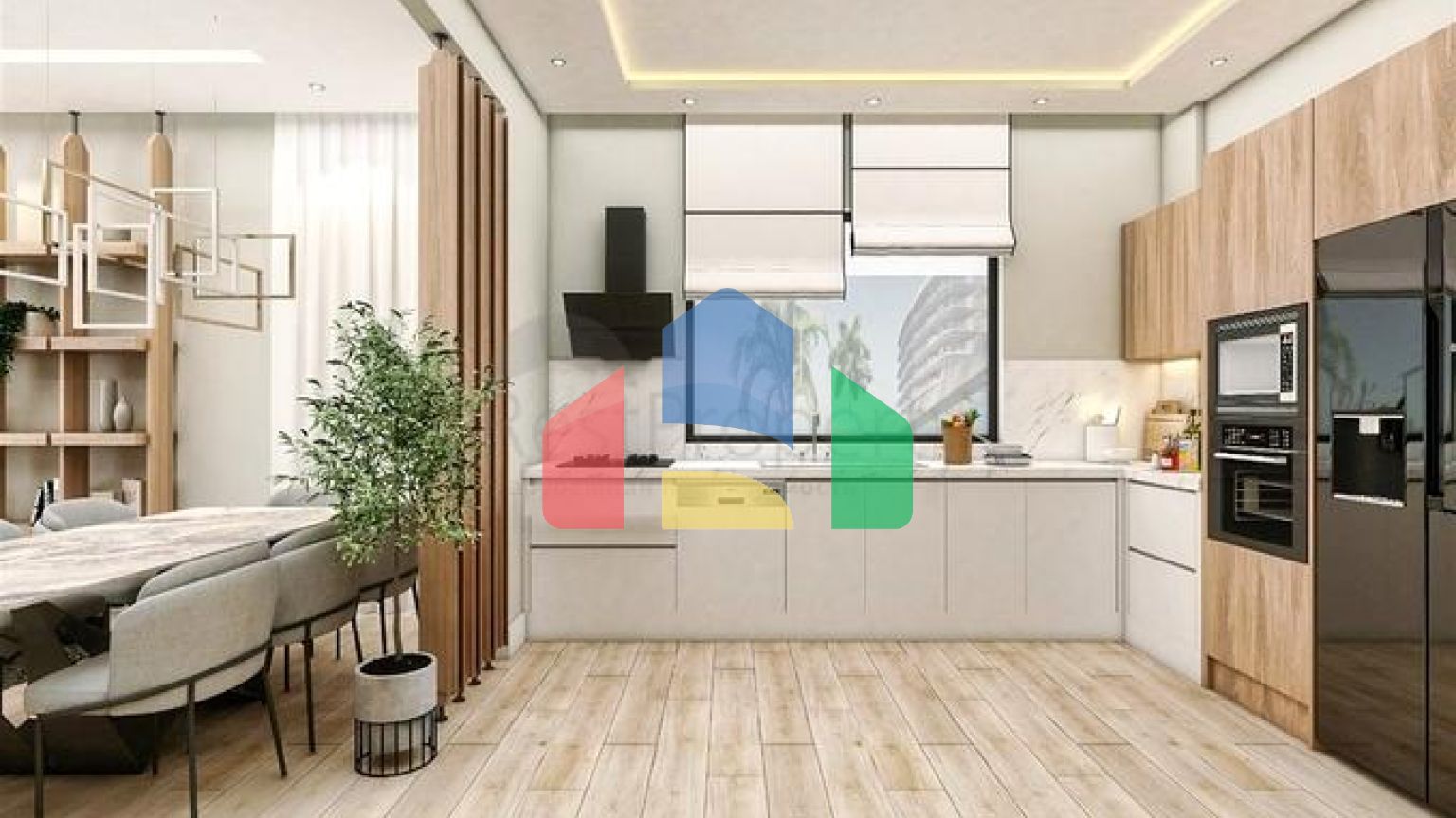 Вилла планировки 4+1 в микрорайоне Эрменек - Анталия