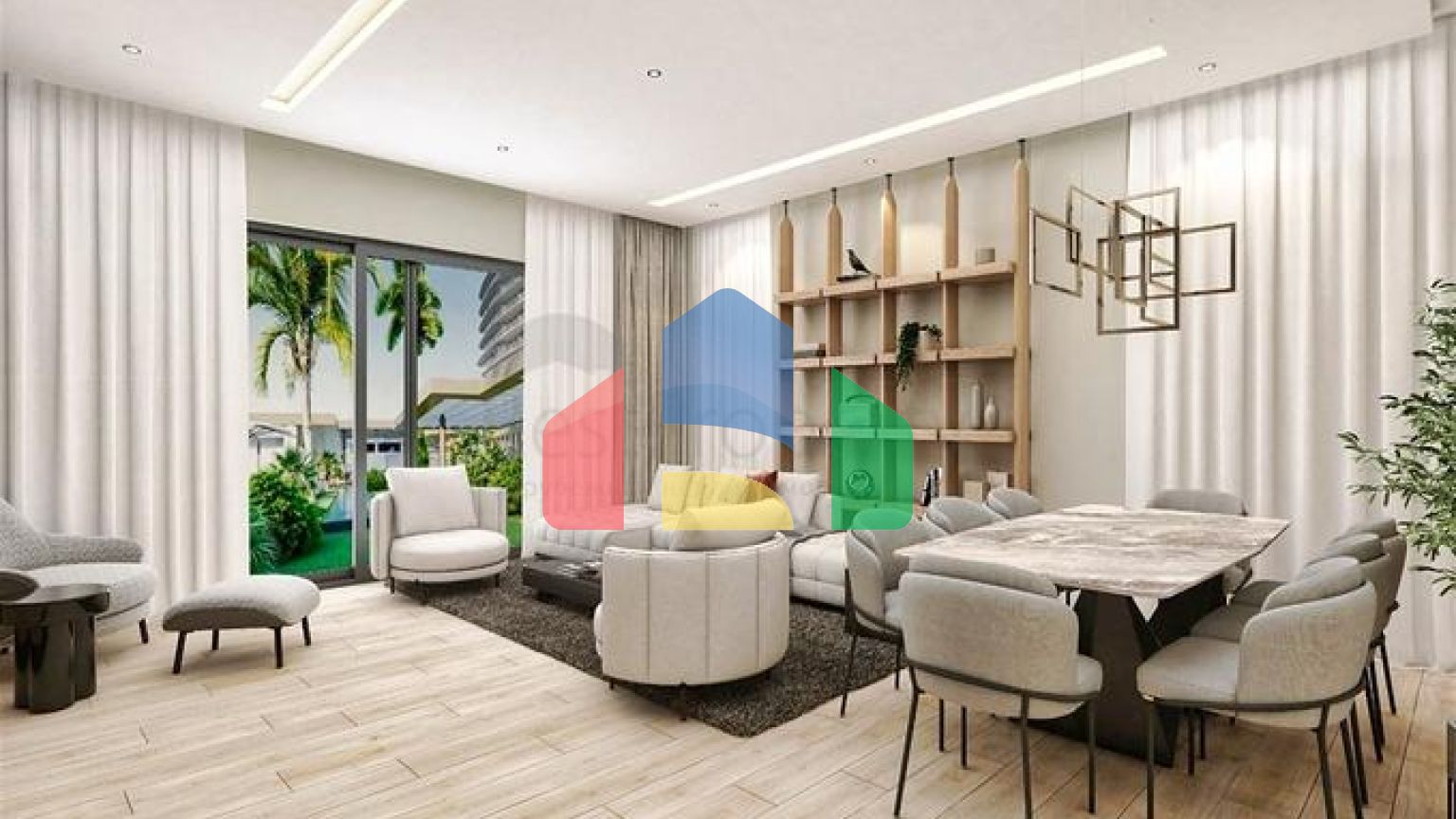 Вилла планировки 4+1 в микрорайоне Эрменек - Анталия