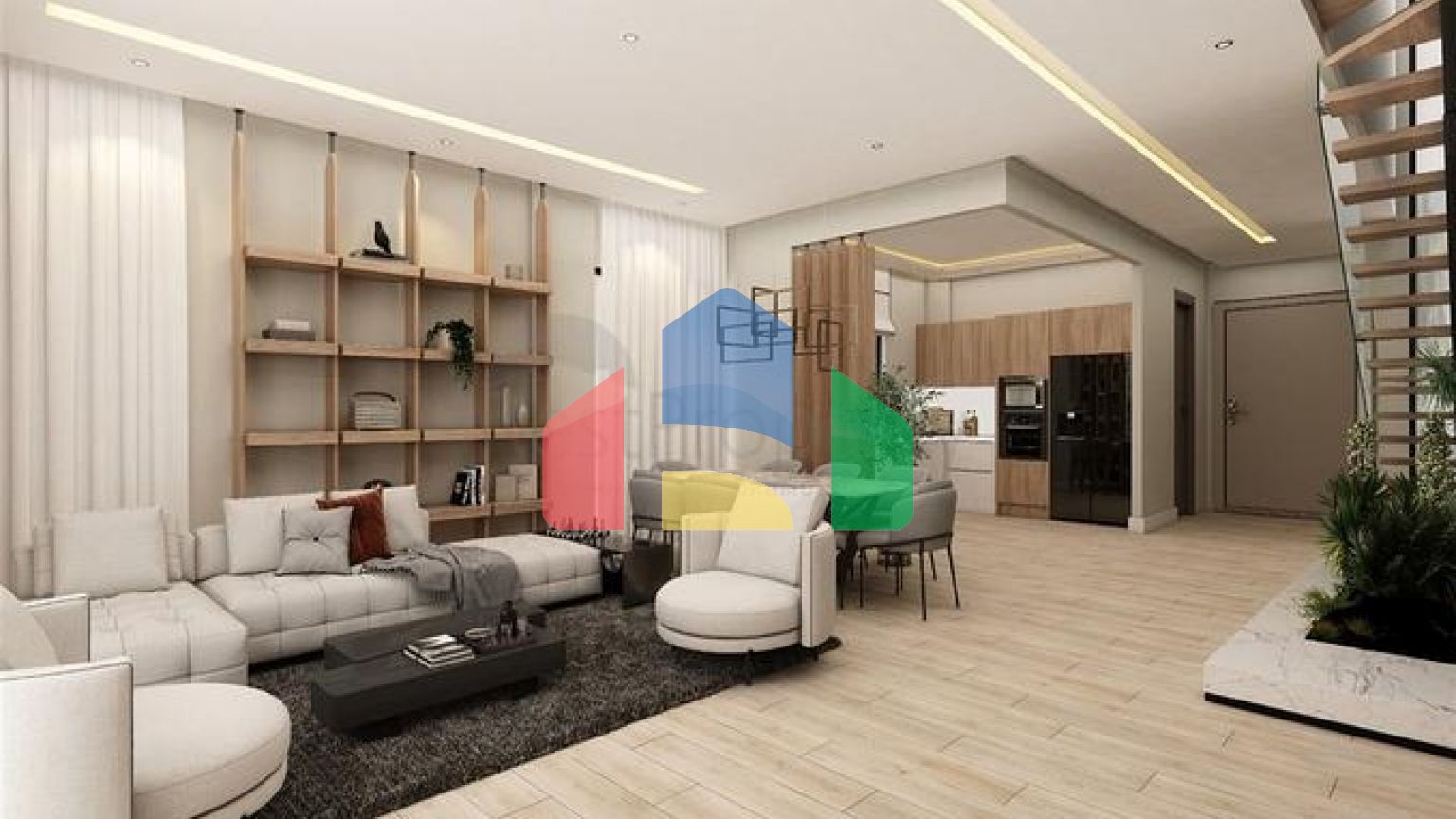 Вилла планировки 4+1 в микрорайоне Эрменек - Анталия