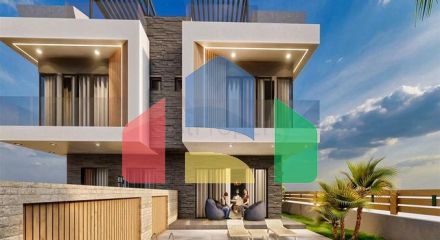 Вилла планировки 4+1 в микрорайоне Эрменек - Анталия