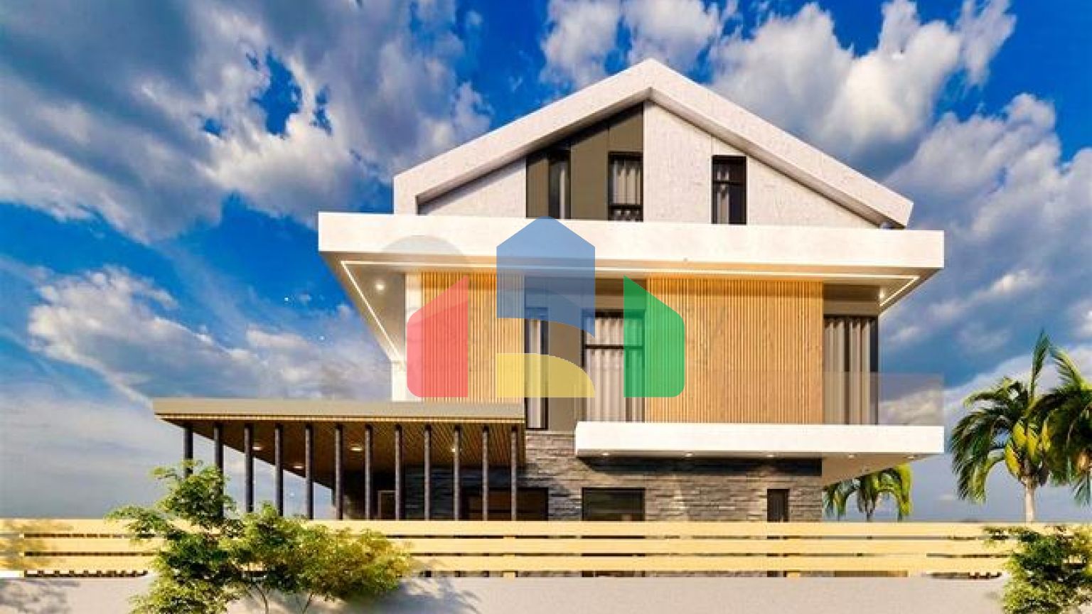 Вилла планировки 4+1 в микрорайоне Эрменек - Анталия