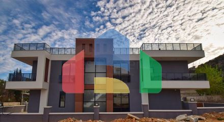 Вилла планировки 4+1 в микрорайоне Эрменек - Анталия