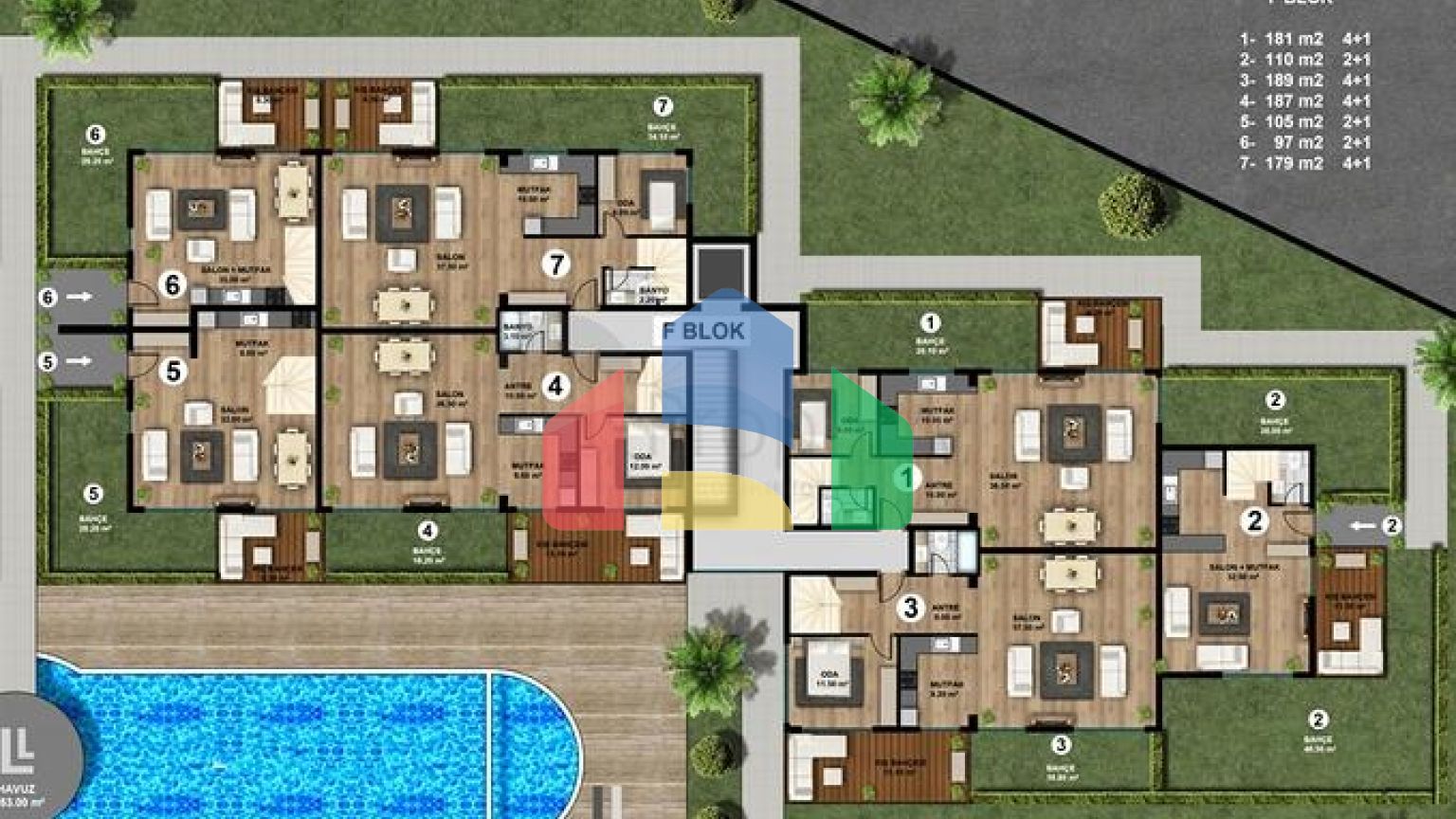 Новий житловий комплекс з багатою інфраструктурою в районі Лара