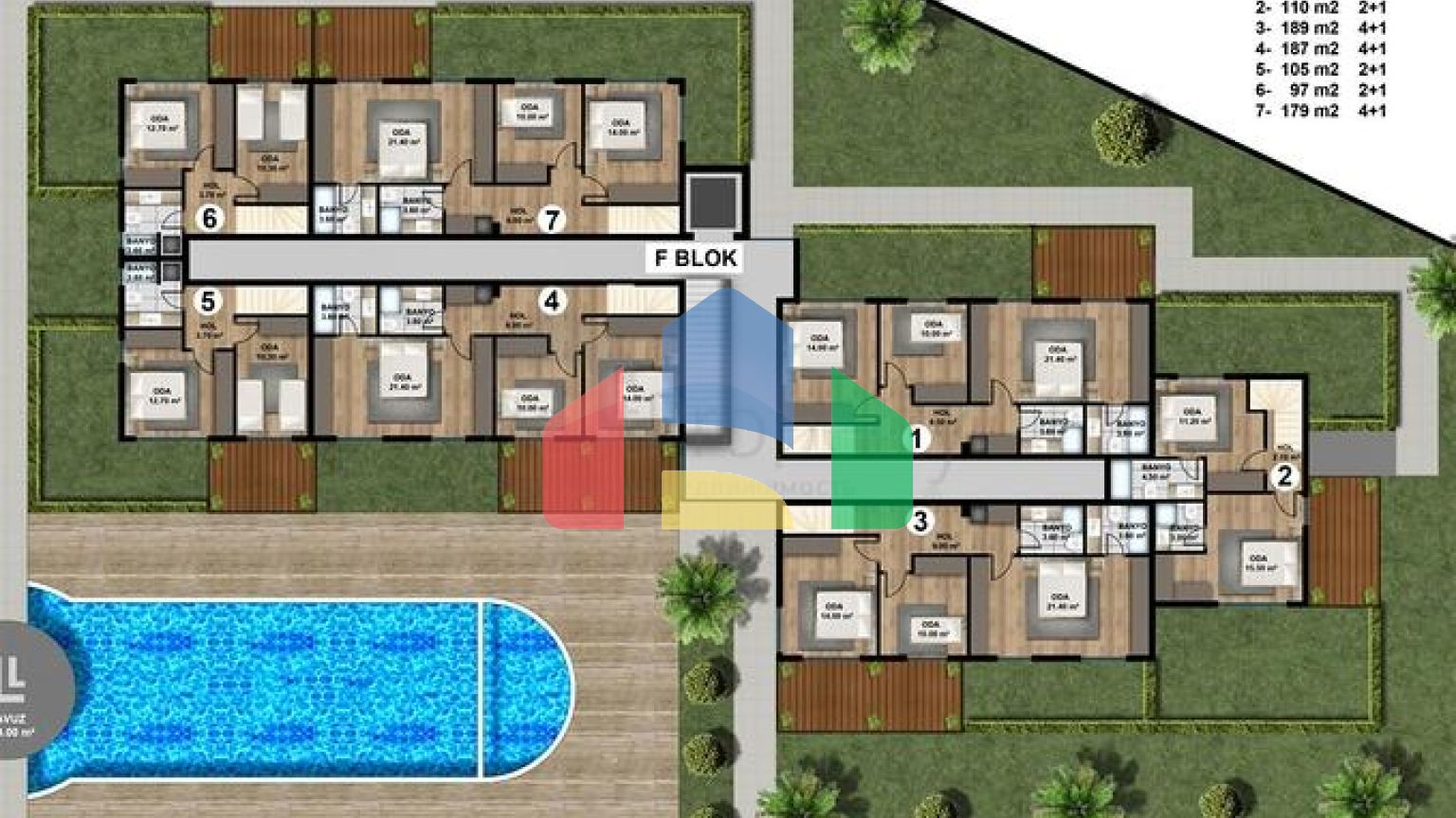 Новий житловий комплекс з багатою інфраструктурою в районі Лара