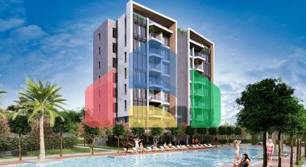 Квартири планування 2+1 , 3+1 і 4+1 дуплекс в районі Лара-Анталія