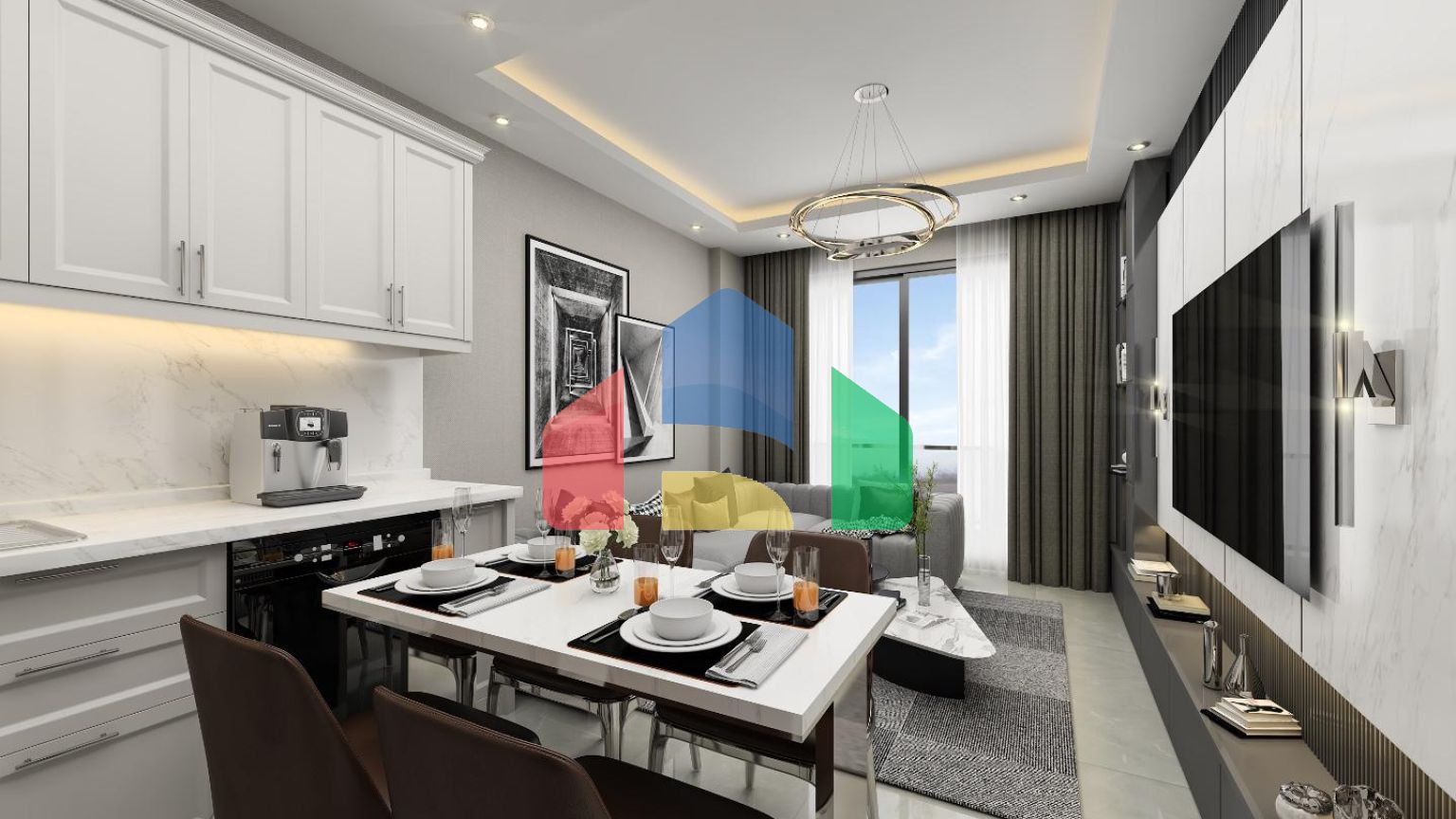 Квартиры  с 1 спальней в Авсаллар, Аланья