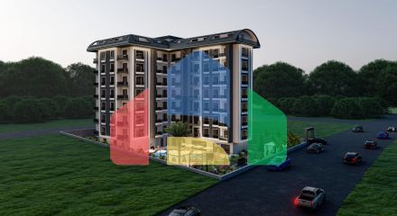 Квартиры в комплексе  Areal Residence, Авсаллар
