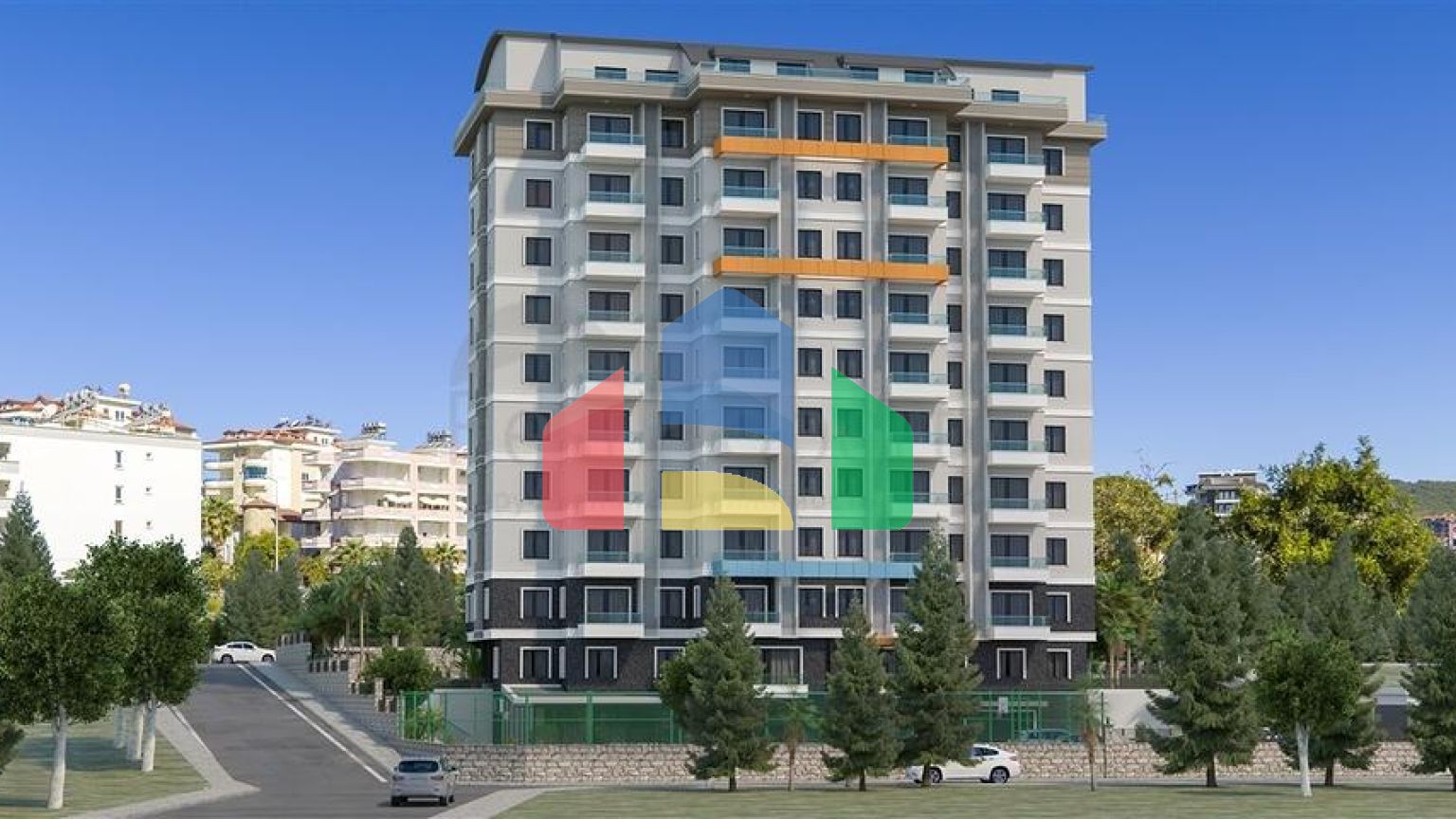 Квартира с видом на море в живописном районе Алании