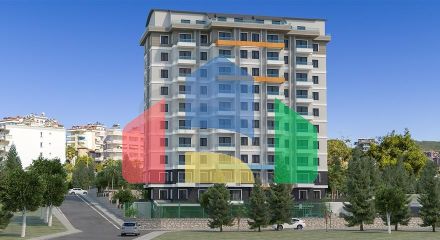 Квартира с видом на море в живописном районе Алании