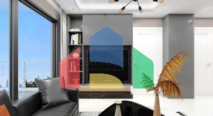 Квартира с видом на море в живописном районе Алании