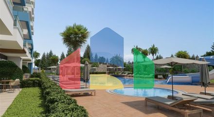 Квартира с видом на море в живописном районе Алании