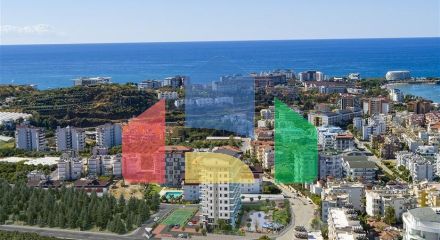 Квартира с видом на море в живописном районе Алании