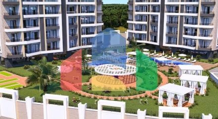 Квартиры 1+1 и 2+1 на стадии строительства в районе Авсаллар