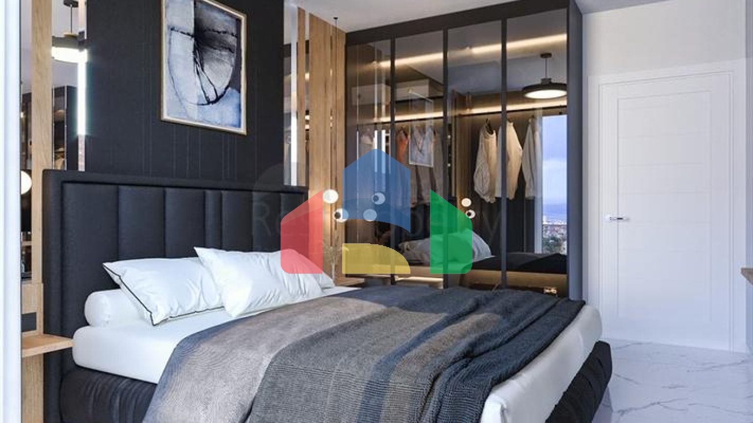 Квартири 1+1 і 2 + 1 на стадії будівництва в районі Авсаллар