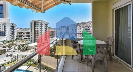 Затишна мебльована квартира з багатою інфраструктурою в мальовничому районі Авсаллар