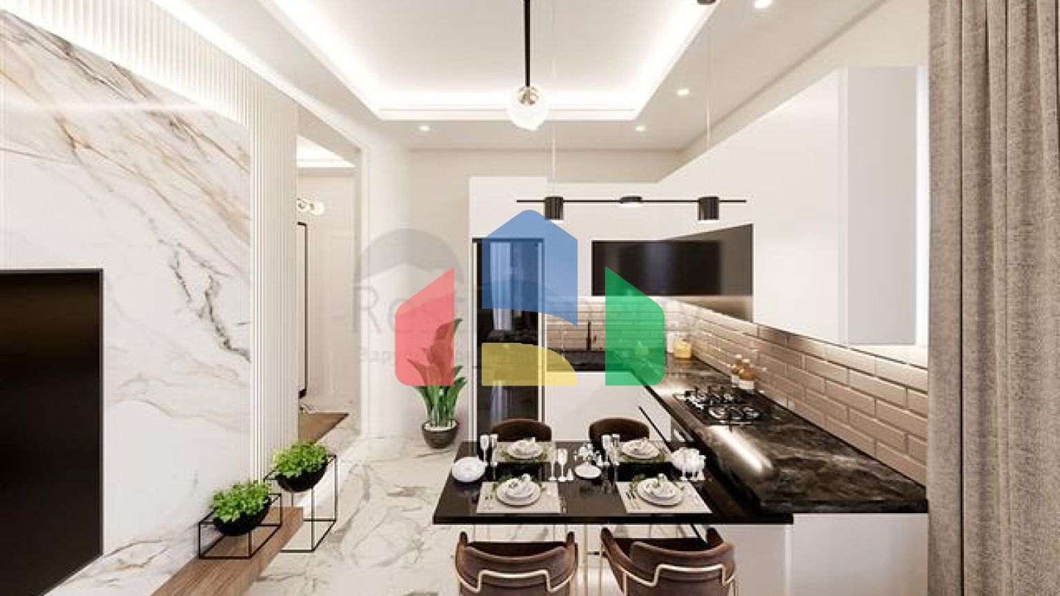 Квартира 1+1 в районе Авсаллар