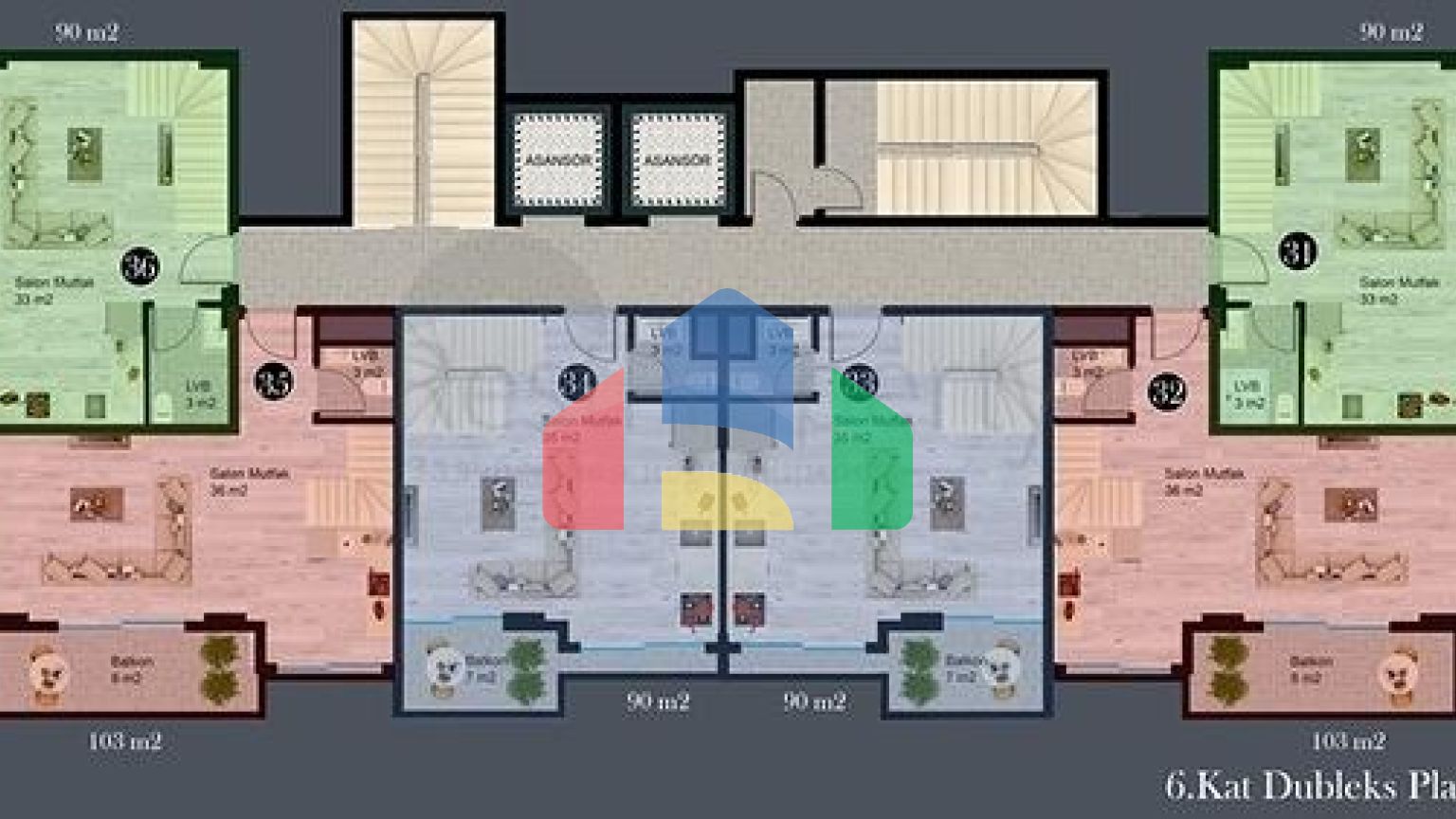 Новый инвестиционный проект в районе Авсаллар с планировками 2+1 и 1+1