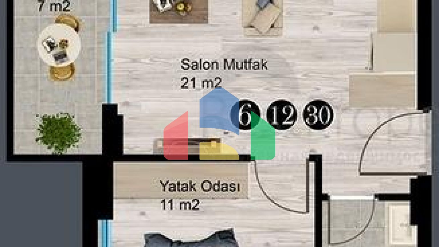 Новый инвестиционный проект в районе Авсаллар с планировками 2+1 и 1+1