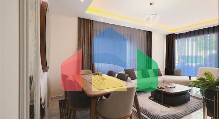 Просторий мебльований дуплекс з терасою і видом на море в сучасному житловому комплексі Просторий мебльований дуплекс з терасою і видом на море в сучасному житловому комплексі