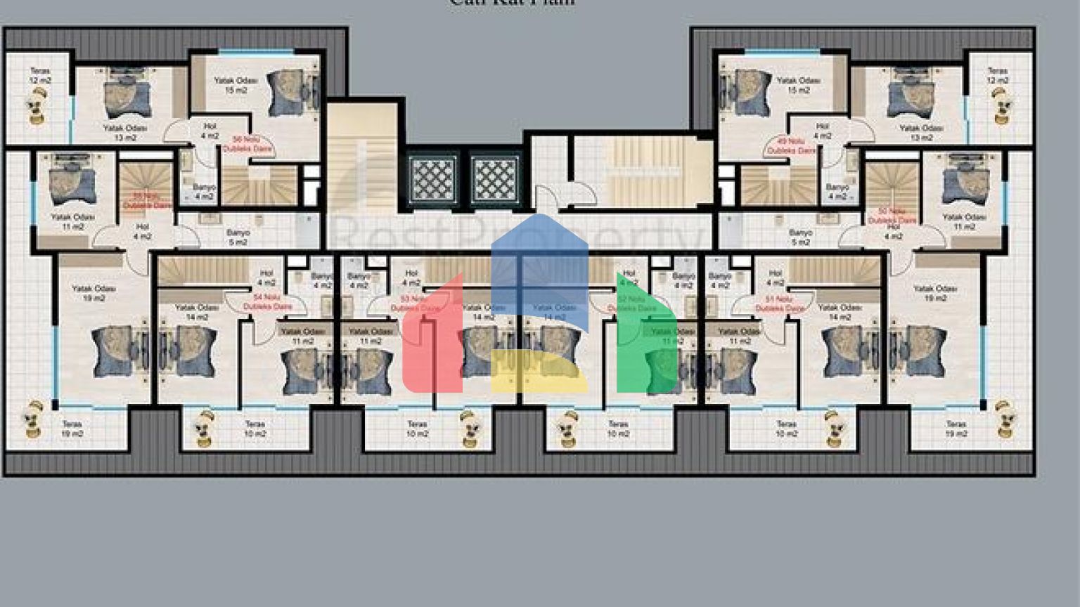 Новый проект в районе Авсаллар всего в 650 м от моря