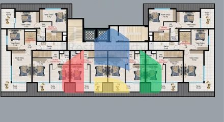 Новый проект в районе Авсаллар всего в 650 м от моря