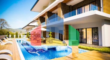 4+1 villas surrounded by pine forest in Avsallar area