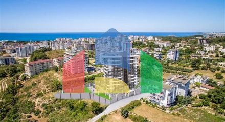 Квартира 1 + 1 в новому комплексі в районі Авсаллар