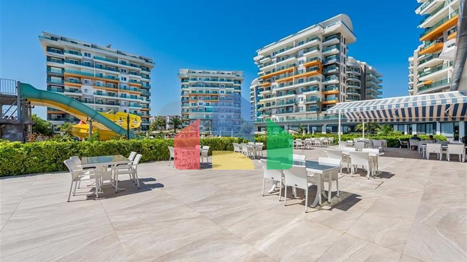 Студия в комплексе отельного типа в Авсалларе