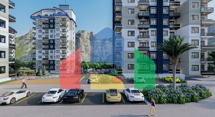 One-bedroom apartment in a complex with developed infrastructure