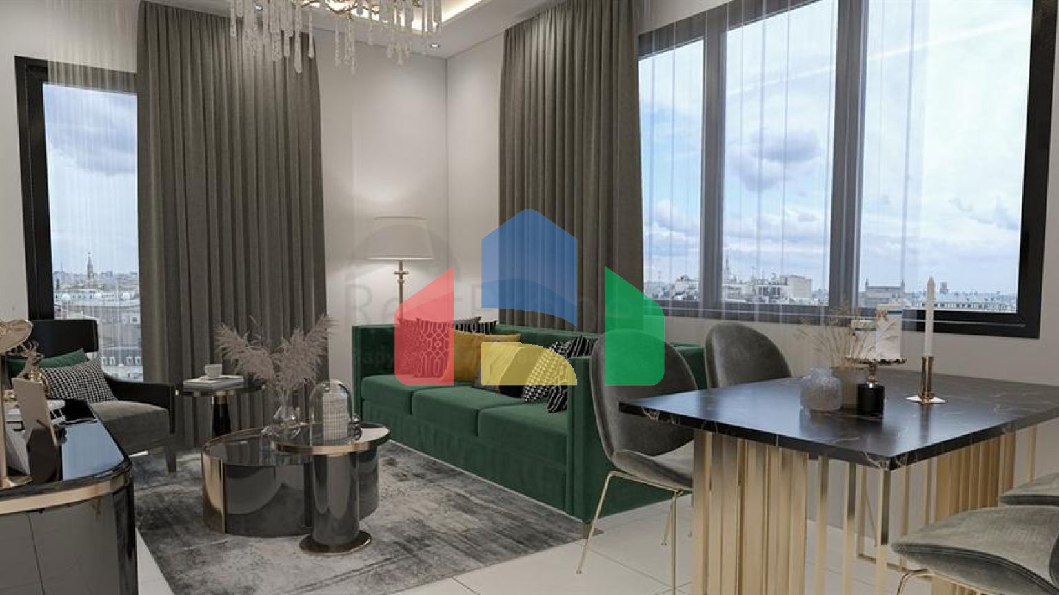 Двухкомнатная квартира в комплексе с развитой инфраструктурой