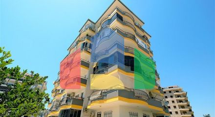 Cozy 2+1 apartment with sea view in a well-maintained area of Avsallar