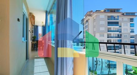 Уютная квартира 2+1 с видом на море в благоустроенном районе Авсаллар