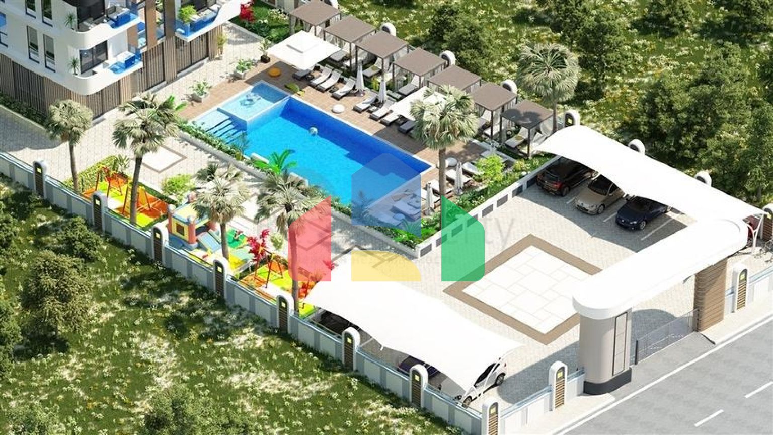 Новый жилой комплекс в районе Авсаллар