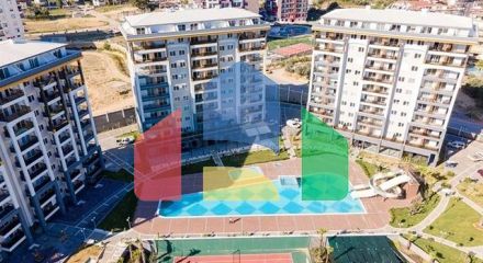 Квартира 1 + 1 А районі Авсаллар в масштабному комплексі