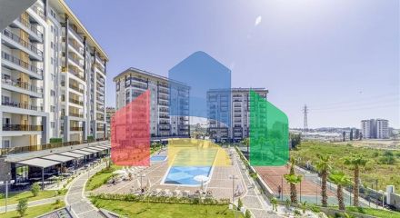 Квартира 1 + 1 А районі Авсаллар в масштабному комплексі