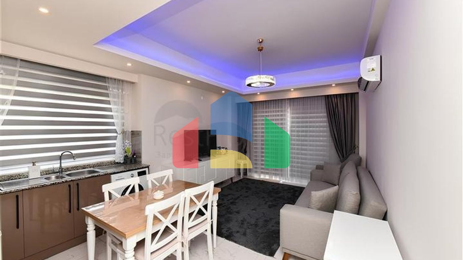 Квартира 1+1 а районе Авсаллар в масштабном комплексе