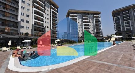 Квартира 1+1 а районе Авсаллар в масштабном комплексе