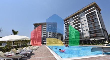 Квартира 1+1 а районе Авсаллар в масштабном комплексе