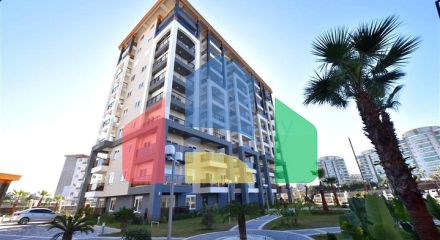 Квартира 1+1 а районе Авсаллар в масштабном комплексе